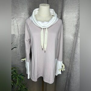 NEW Calvin Klein Performance Soft Cowl Neck Sweater Lilac Women’s M